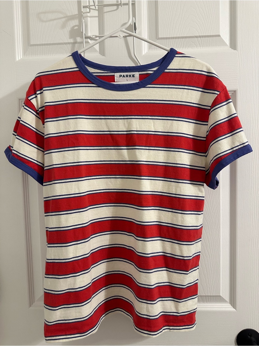 PARKE striped T shirt Lighthouse-stripe size Large